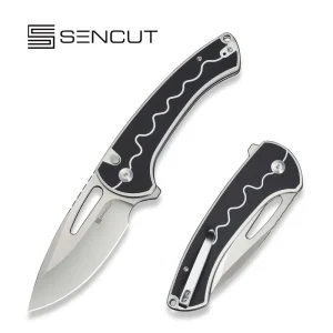 Nóż składany Sencut Squiggy White / Black G10, Satin 9Cr18MoV (S24082A-1)-1