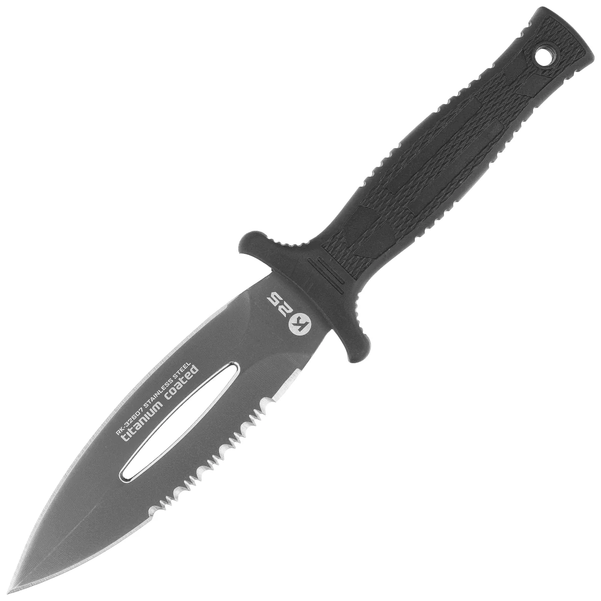 Nóż K25 RK-32607 Boot Knife Rubber Black, Titanium 7Cr17Mov 1 Nóż K25 RK-32607 Boot Knife Rubber Black, Titanium 7Cr17Mov-1