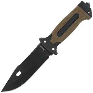 Nóż Martinez Albainox ABS/Rubber Coyote/Black, Black 3Cr13Mov (32664)-1