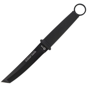 Nóż K25 Botero Tanto Black Rubber, Black Titanium 7Cr17Mov (31891)-1