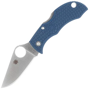 Nóż składany Spyderco Manbug Cobalt Blue FRN, Satin CPM SPY27 by Sal Glesser (MPCBL)-1