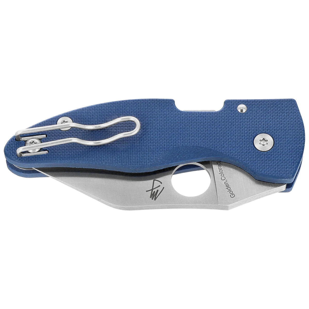 Nóż składany Spyderco MicroJimbo Cobalt Blue G10, Satin CPM SPY27 by Michael Janich (C264GPCBL) 2 Nóż składany Spyderco MicroJimbo Cobalt Blue G10, Satin CPM SPY27 by Michael Janich (C264GPCBL)-2