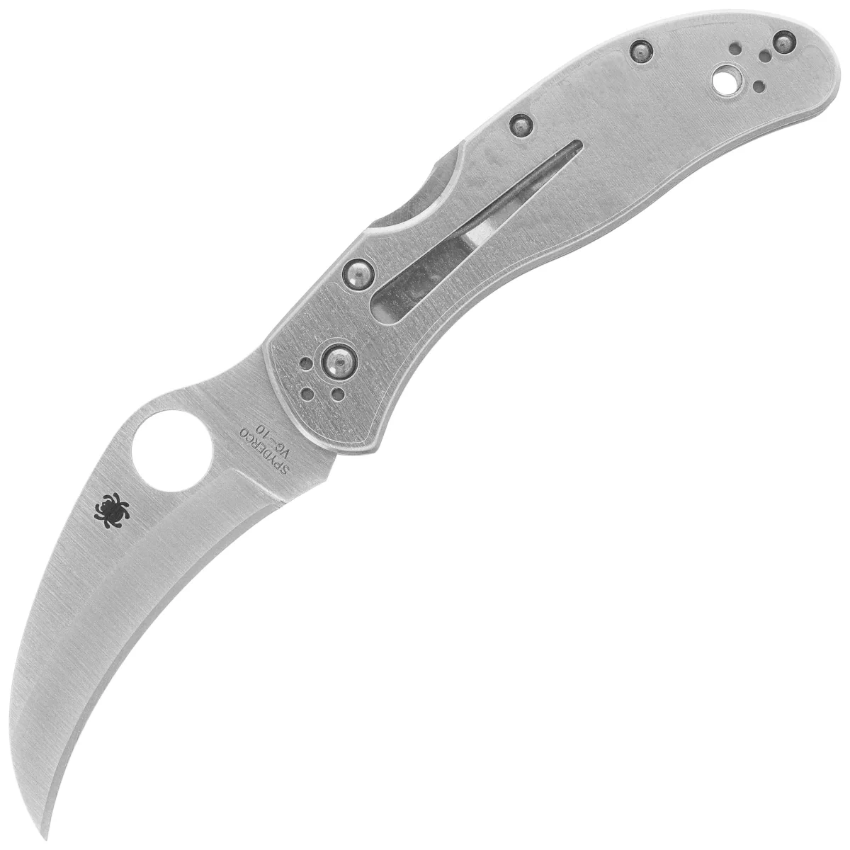 Nóż składany Spyderco Harpy Stainless Steel, Satin VG-10 (C08P) 1 Nóż składany Spyderco Harpy Stainless Steel, Satin VG-10 (C08P)-1