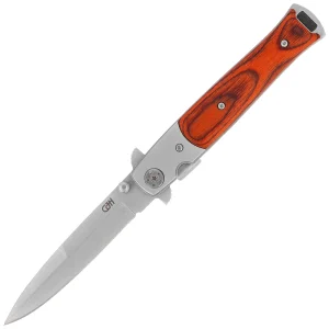 Nóż składany Herbertz CJH Italian Stiletto Pakka Wood, Satin 420 (10000330)-1