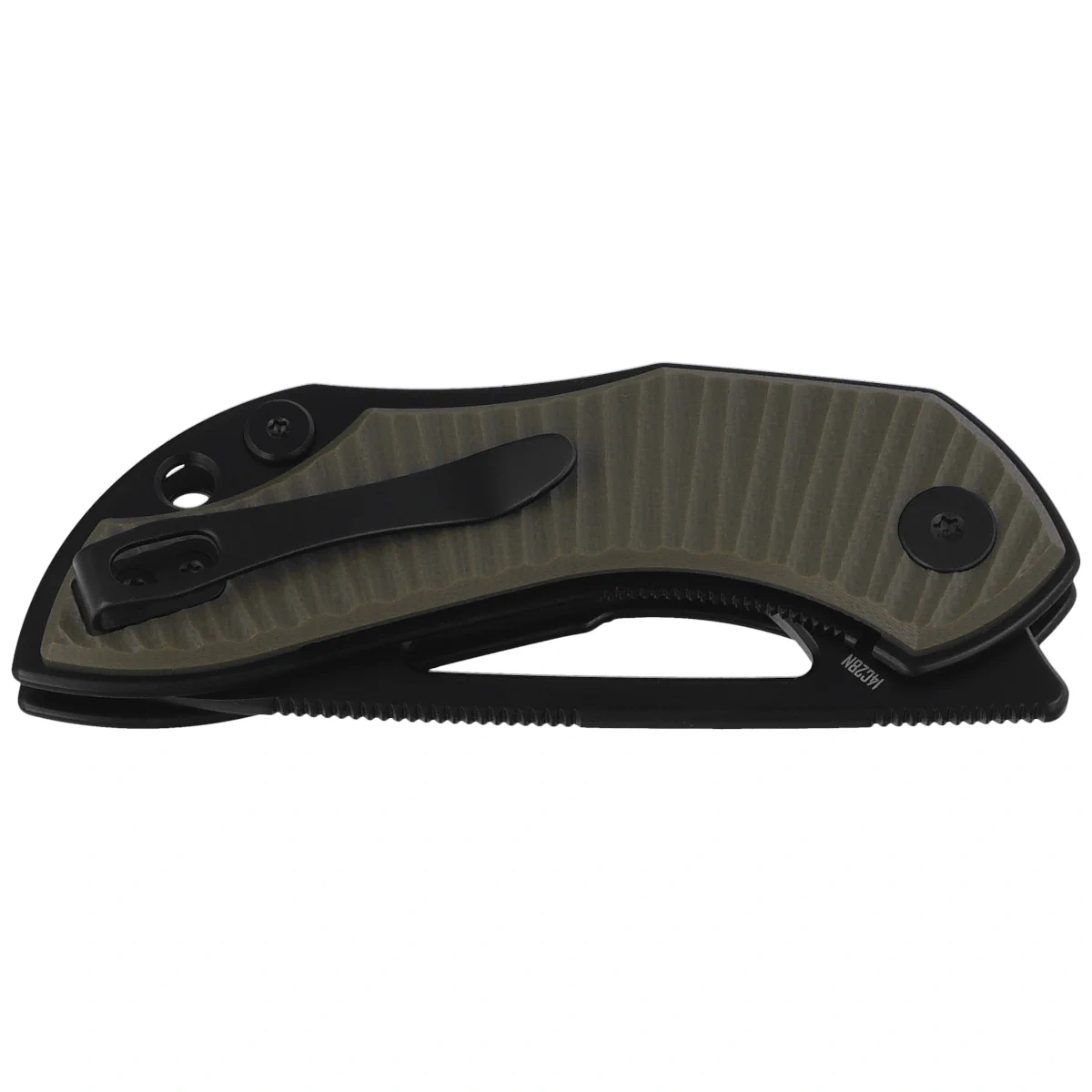 Nóż składany Bestechman Triassic OD Green G10, Black PVD 14C28N by Denis Simonutti (BMK17D) 2 Nóż składany Bestechman Triassic OD Green G10, Black PVD 14C28N by Denis Simonutti (BMK17D)-2