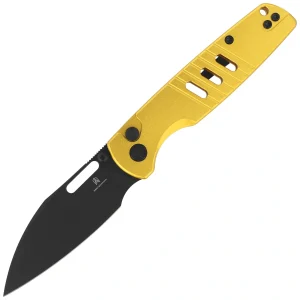 Nóż składany Bestechman Vector Gold Aluminium, Black PVD D2 (BMK15E)-1