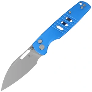 Nóż składany Bestechman Vector Blue Aluminium, Bead Blasting D2 (BMK15D)-1