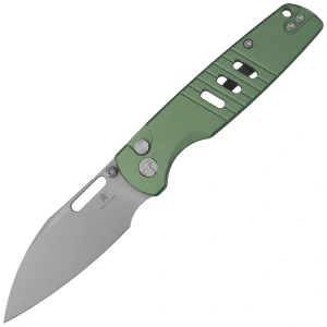 Nóż składany Bestechman Vector Green Aluminium, Bead Blasting D2 (BMK15C)-1