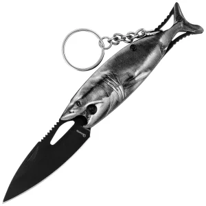Nóż wędkarski brelok Martinez Albainox Fishing 2 Grey Aluminium, Black 3Cr13Mov (25144 GY)-1