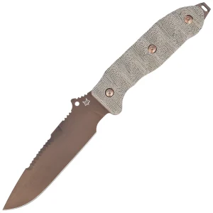 Nóż Fox Audax OD Green Canvas Micarta, Bronze PVD Becut by Trinova Solutions (FX-615)-1