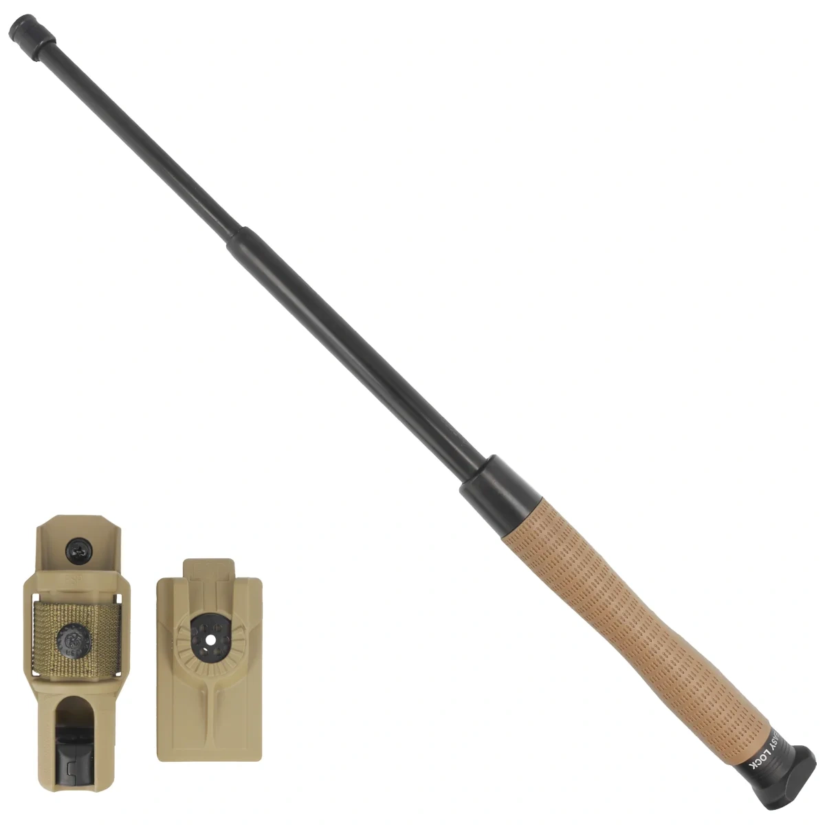 Pałka teleskopowa hartowana ESP Ergonomic Easy Lock 16'' Khaki (ExBTT-16HE-KH BHT-54) 1 Pałka teleskopowa hartowana ESP Ergonomic Easy Lock 16'' Khaki (ExBTT-16HE-KH BHT-54)-1