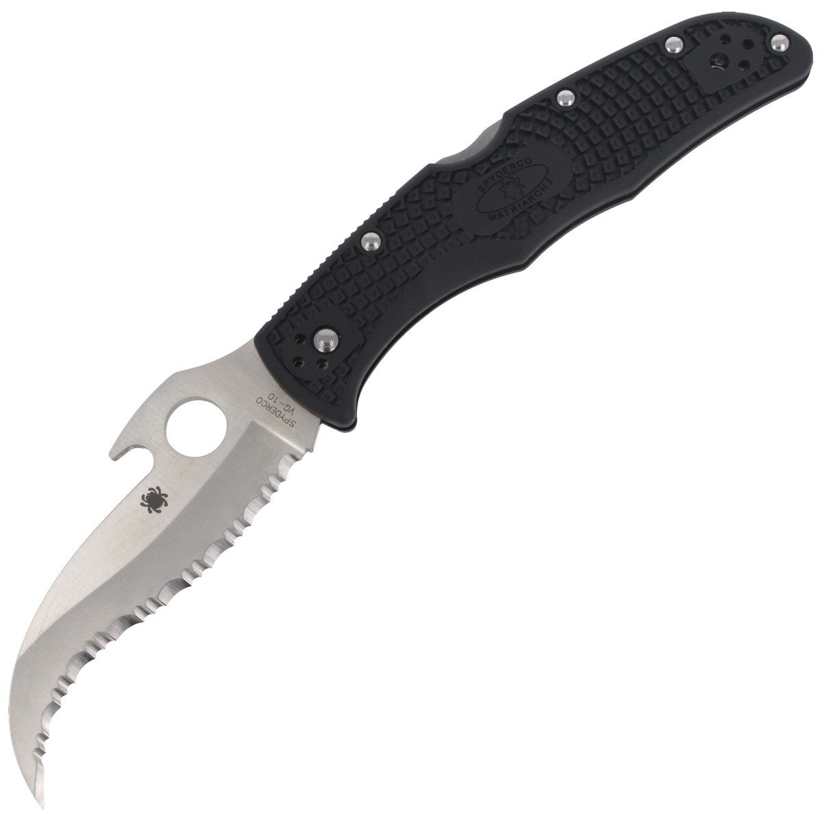 Nóż Spyderco Matriarch 2 FRN Black Emerson Opener Spyder (C12SBK2W) 1 Nóż Spyderco Matriarch 2 FRN Black Emerson Opener Spyder (C12SBK2W)-1