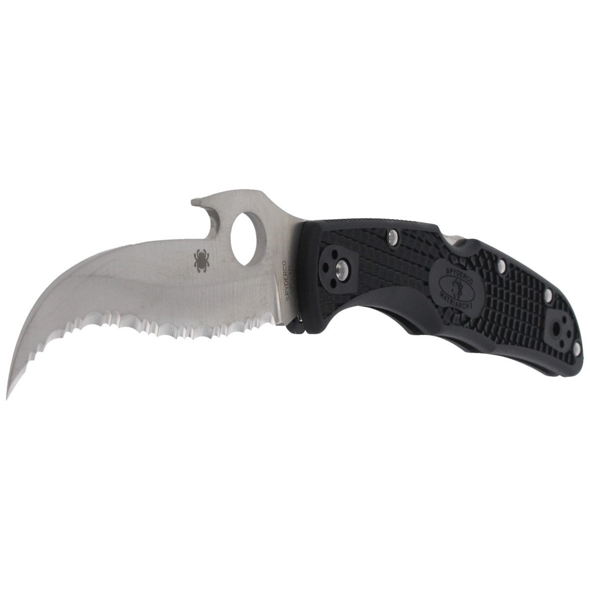 Nóż Spyderco Matriarch 2 FRN Black Emerson Opener Spyder (C12SBK2W) 2 Nóż Spyderco Matriarch 2 FRN Black Emerson Opener Spyder (C12SBK2W)-2