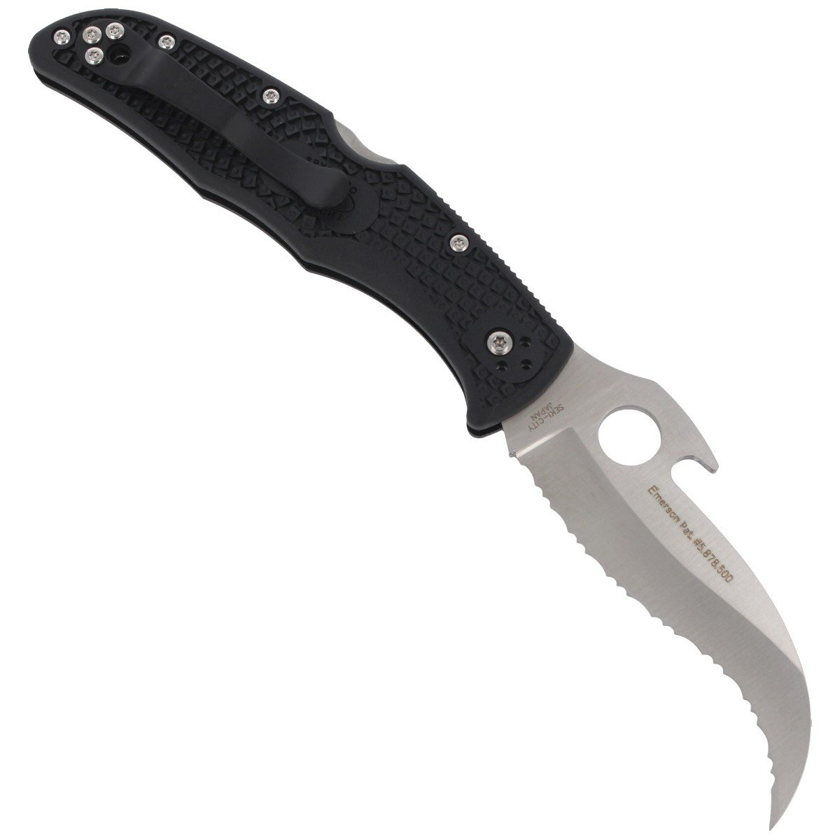 Nóż Spyderco Matriarch 2 FRN Black Emerson Opener Spyder (C12SBK2W) 3 Nóż Spyderco Matriarch 2 FRN Black Emerson Opener Spyder (C12SBK2W)-3