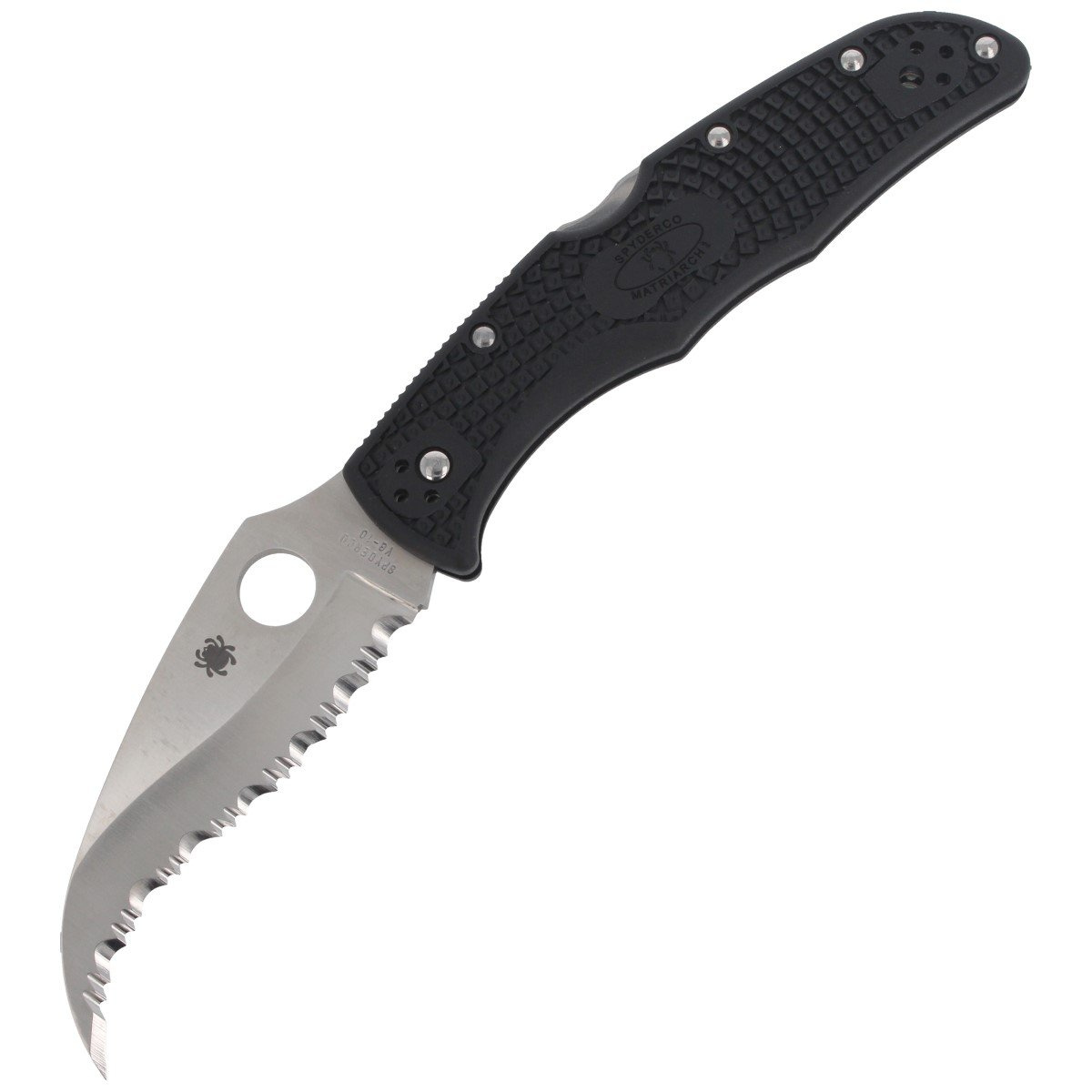 Nóż Spyderco Matriarch 2 FRN Black Spyder (C12SBK2) 1 Nóż Spyderco Matriarch 2 FRN Black Spyder (C12SBK2)-1