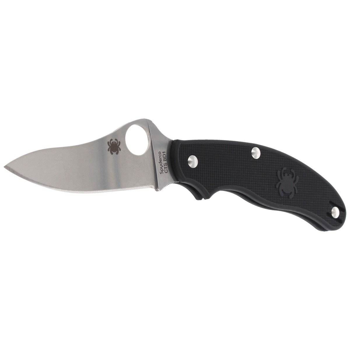Nóż składany Spyderco UK Penknife Drop Point Black FRN, Satin CTS BD1N by Sal Glesser (C94PBK3) 2 Nóż składany Spyderco UK Penknife Drop Point Black FRN, Satin CTS BD1N by Sal Glesser (C94PBK3)-2