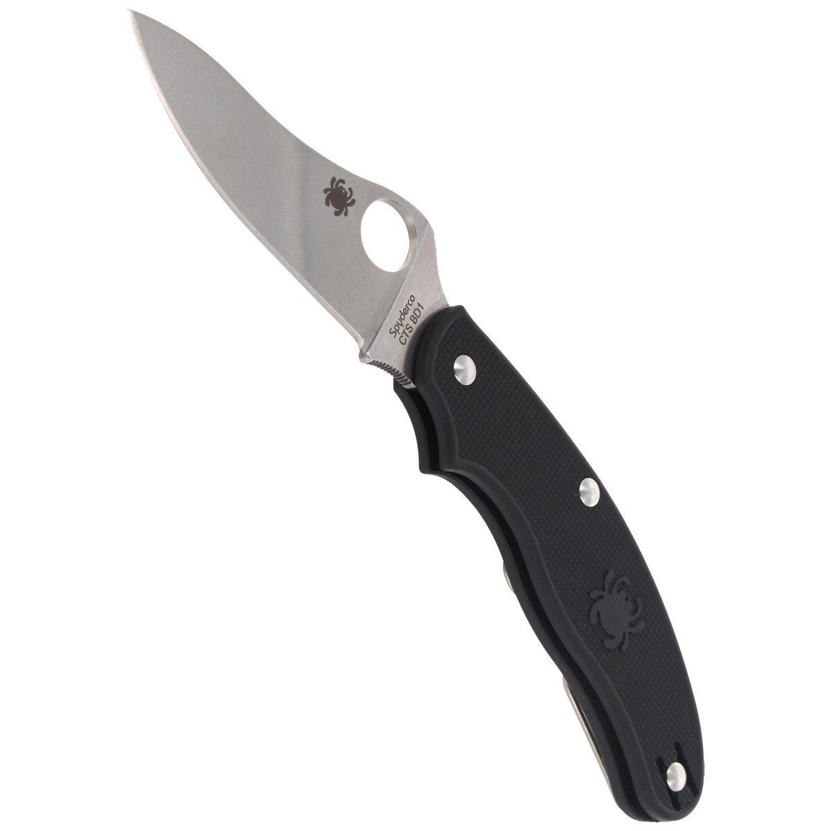 Nóż składany Spyderco UK Penknife Drop Point Black FRN, Satin CTS BD1N by Sal Glesser (C94PBK3) 4 Nóż składany Spyderco UK Penknife Drop Point Black FRN, Satin CTS BD1N by Sal Glesser (C94PBK3)-4