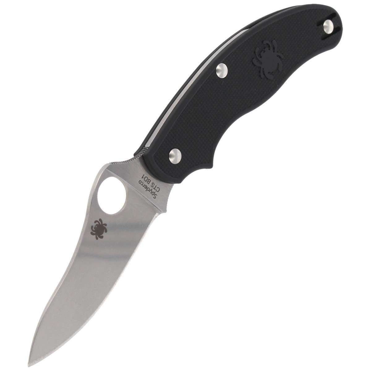 Nóż składany Spyderco UK Penknife Drop Point Black FRN, Satin CTS BD1N by Sal Glesser (C94PBK3) 5 Nóż składany Spyderco UK Penknife Drop Point Black FRN, Satin CTS BD1N by Sal Glesser (C94PBK3)-5