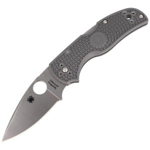 Nóż składany Spyderco Native 5 Lightweight Gray FRN, Satin Maxamet by Sal Glesser (C41PGY5)-1