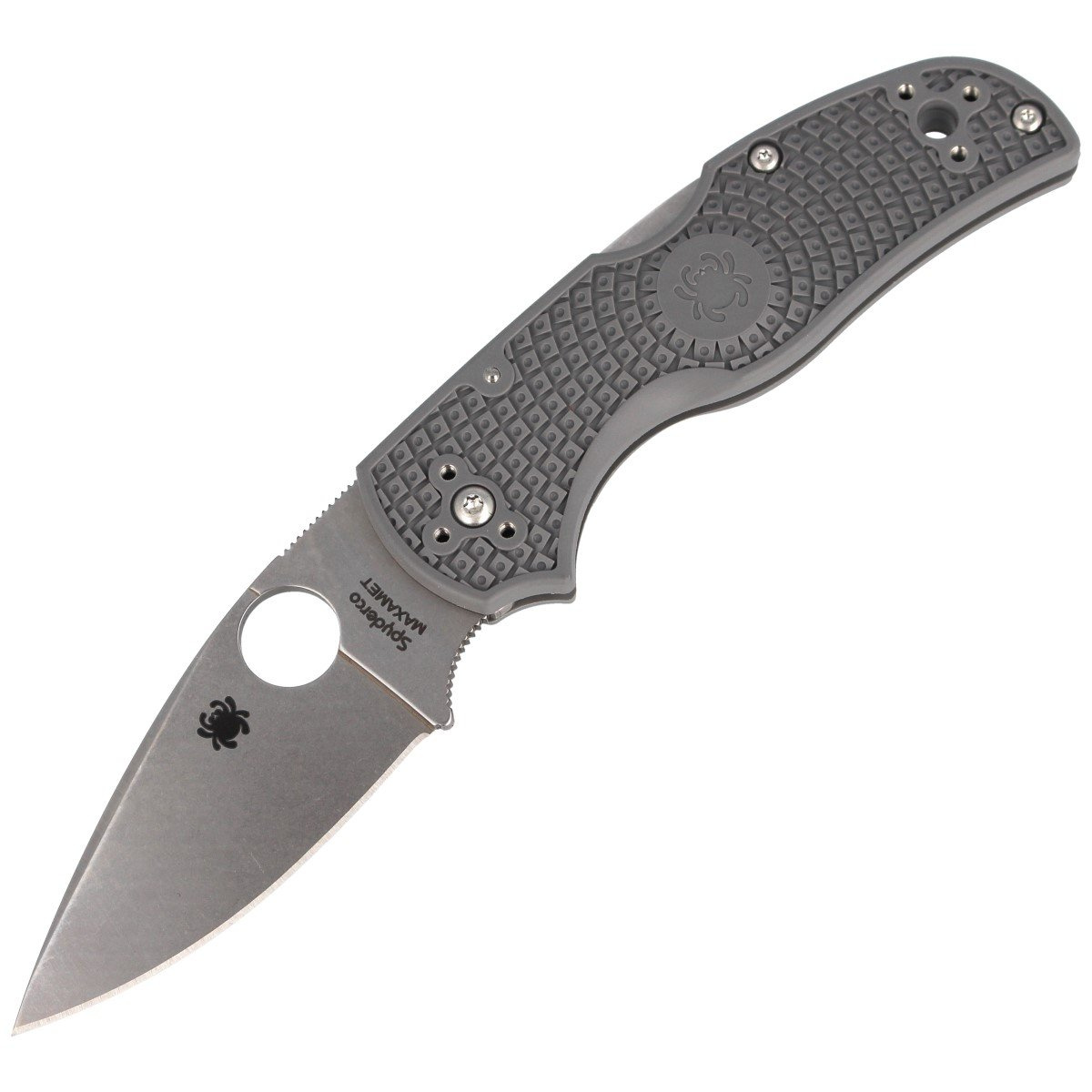 Nóż składany Spyderco Native 5 Lightweight Gray FRN, Satin Maxamet by Sal Glesser (C41PGY5) 1 Nóż składany Spyderco Native 5 Lightweight Gray FRN, Satin Maxamet by Sal Glesser (C41PGY5)-1