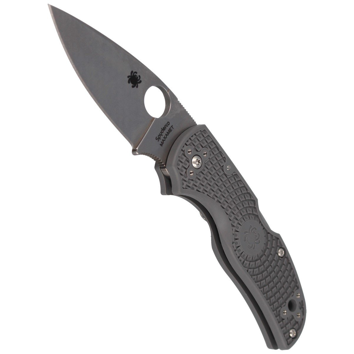 Nóż składany Spyderco Native 5 Lightweight Gray FRN, Satin Maxamet by Sal Glesser (C41PGY5) 4 Nóż składany Spyderco Native 5 Lightweight Gray FRN, Satin Maxamet by Sal Glesser (C41PGY5)-4