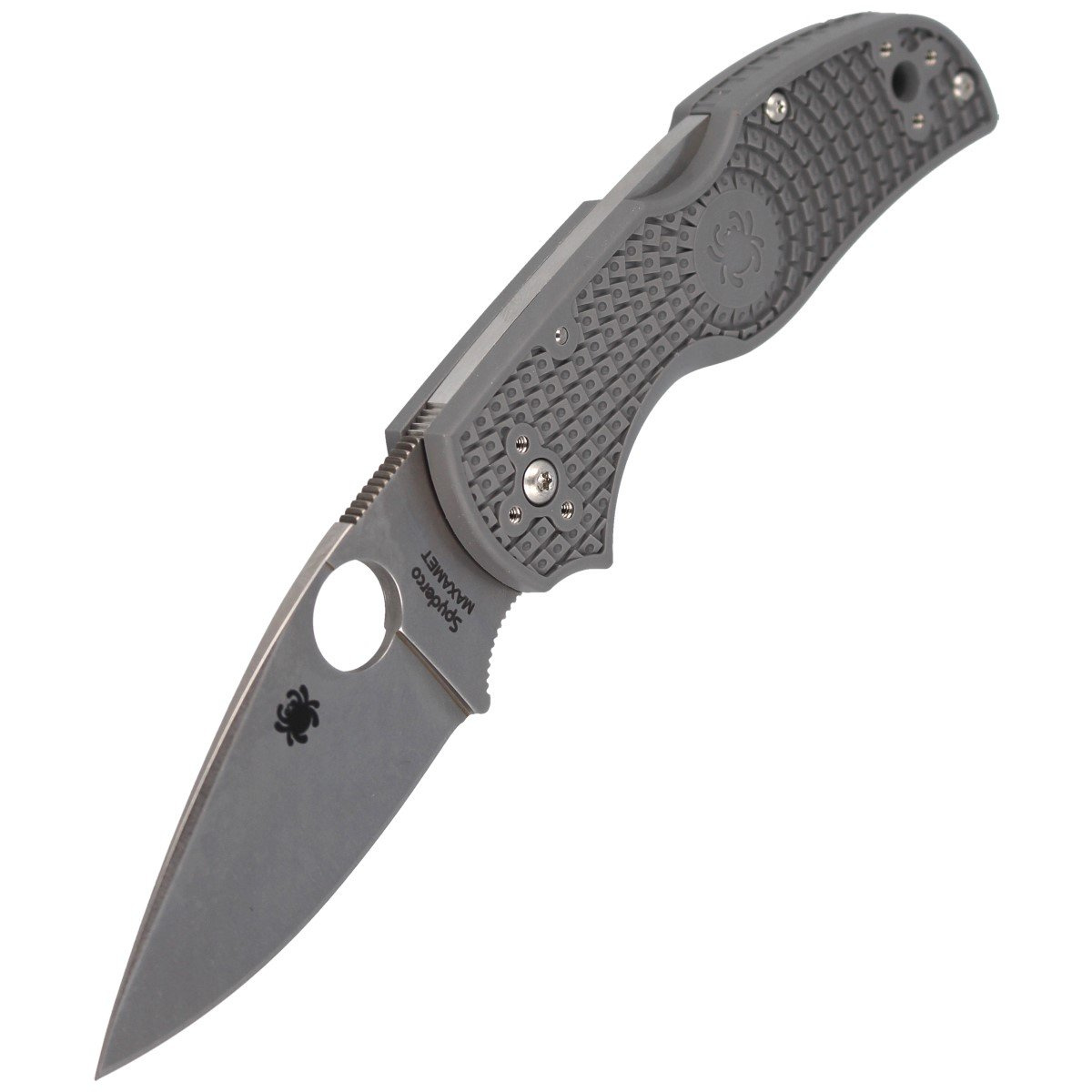 Nóż składany Spyderco Native 5 Lightweight Gray FRN, Satin Maxamet by Sal Glesser (C41PGY5) 5 Nóż składany Spyderco Native 5 Lightweight Gray FRN, Satin Maxamet by Sal Glesser (C41PGY5)-5