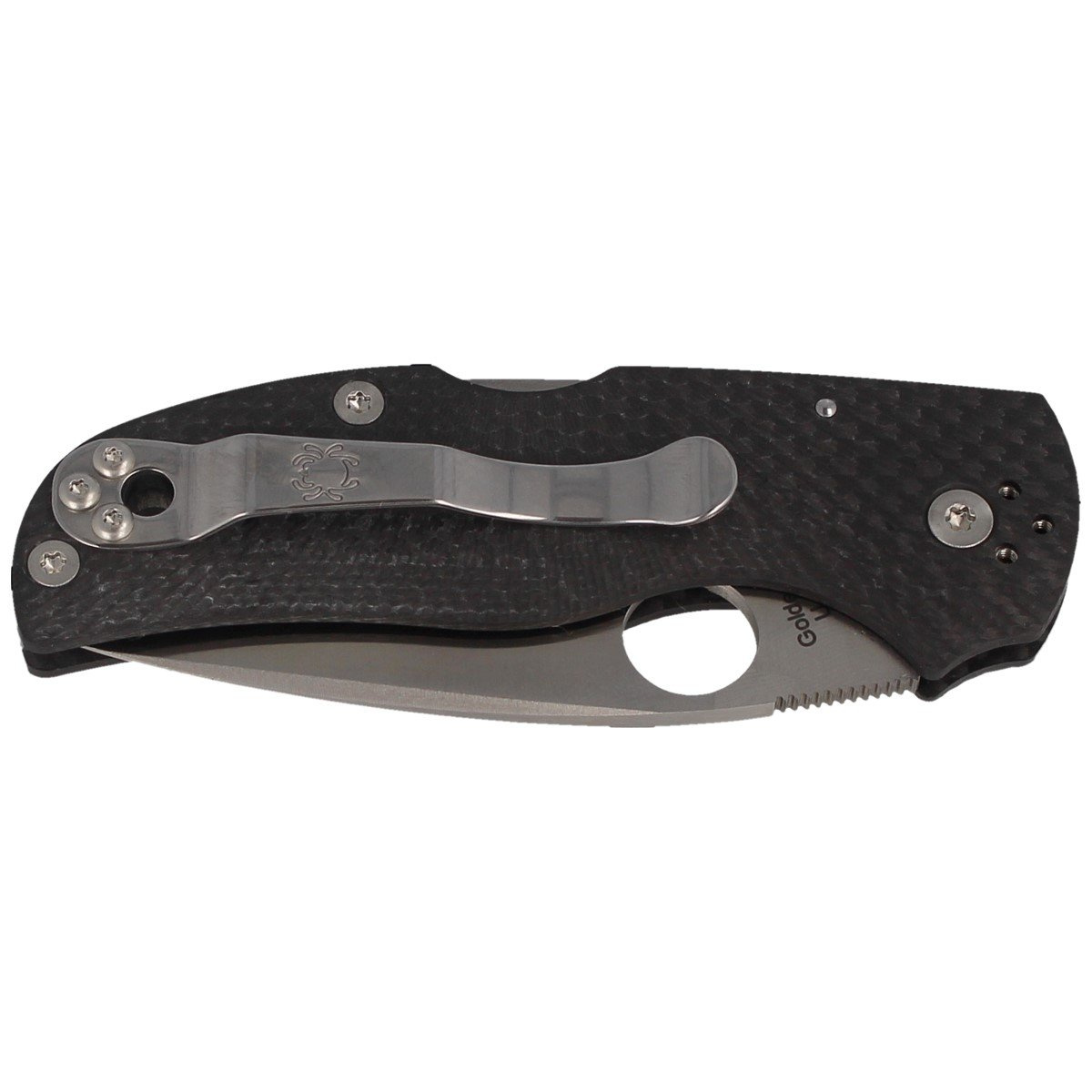 Nóż składany Spyderco Native 5 Fluted Carbon Fiber, Satin CPM S90V by Sal Glesser (C41CFFP5) 7 Nóż składany Spyderco Native 5 Fluted Carbon Fiber, Satin CPM S90V by Sal Glesser (C41CFFP5)-7