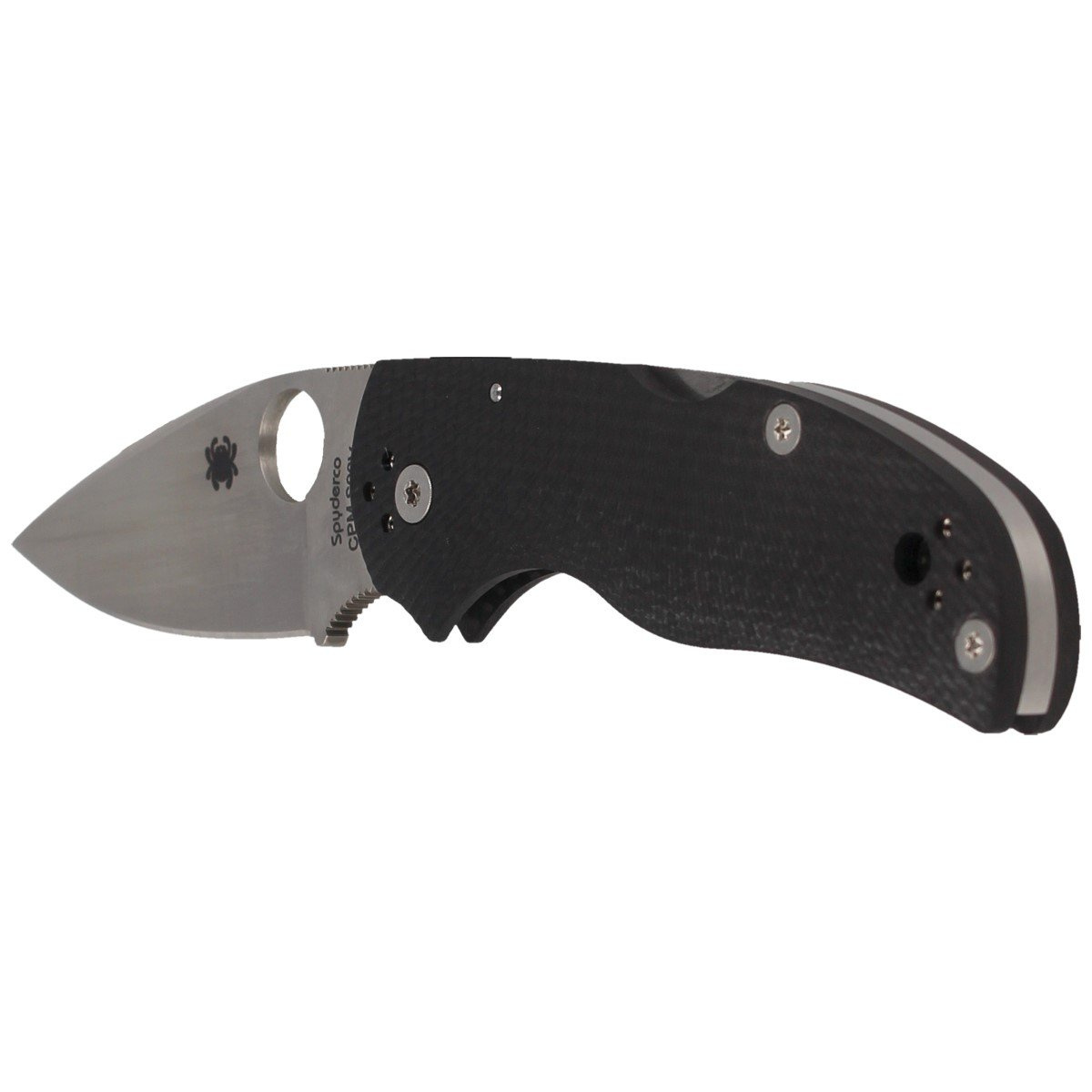 Nóż składany Spyderco Native 5 Fluted Carbon Fiber, Satin CPM S90V by Sal Glesser (C41CFFP5) 4 Nóż składany Spyderco Native 5 Fluted Carbon Fiber, Satin CPM S90V by Sal Glesser (C41CFFP5)-4