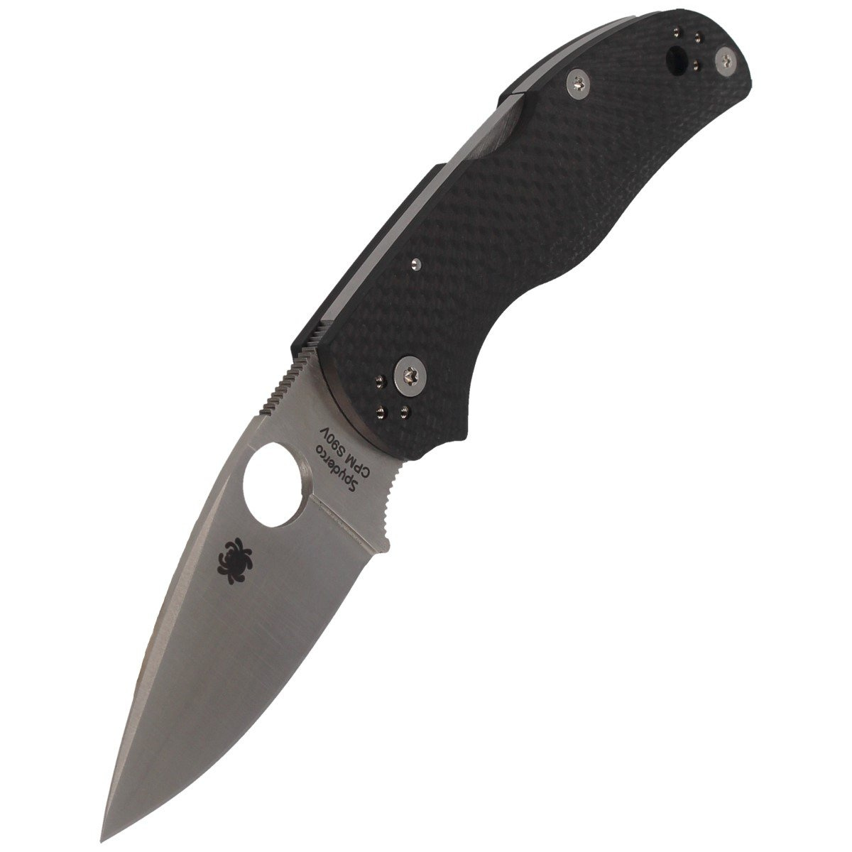 Nóż składany Spyderco Native 5 Fluted Carbon Fiber, Satin CPM S90V by Sal Glesser (C41CFFP5) 6 Nóż składany Spyderco Native 5 Fluted Carbon Fiber, Satin CPM S90V by Sal Glesser (C41CFFP5)-6