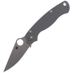 Nóż składany Spyderco Para Military 2 Dark Gray G10, Satin Maxamet by Sal, Eric Glesser (C81GPDGY2)-1