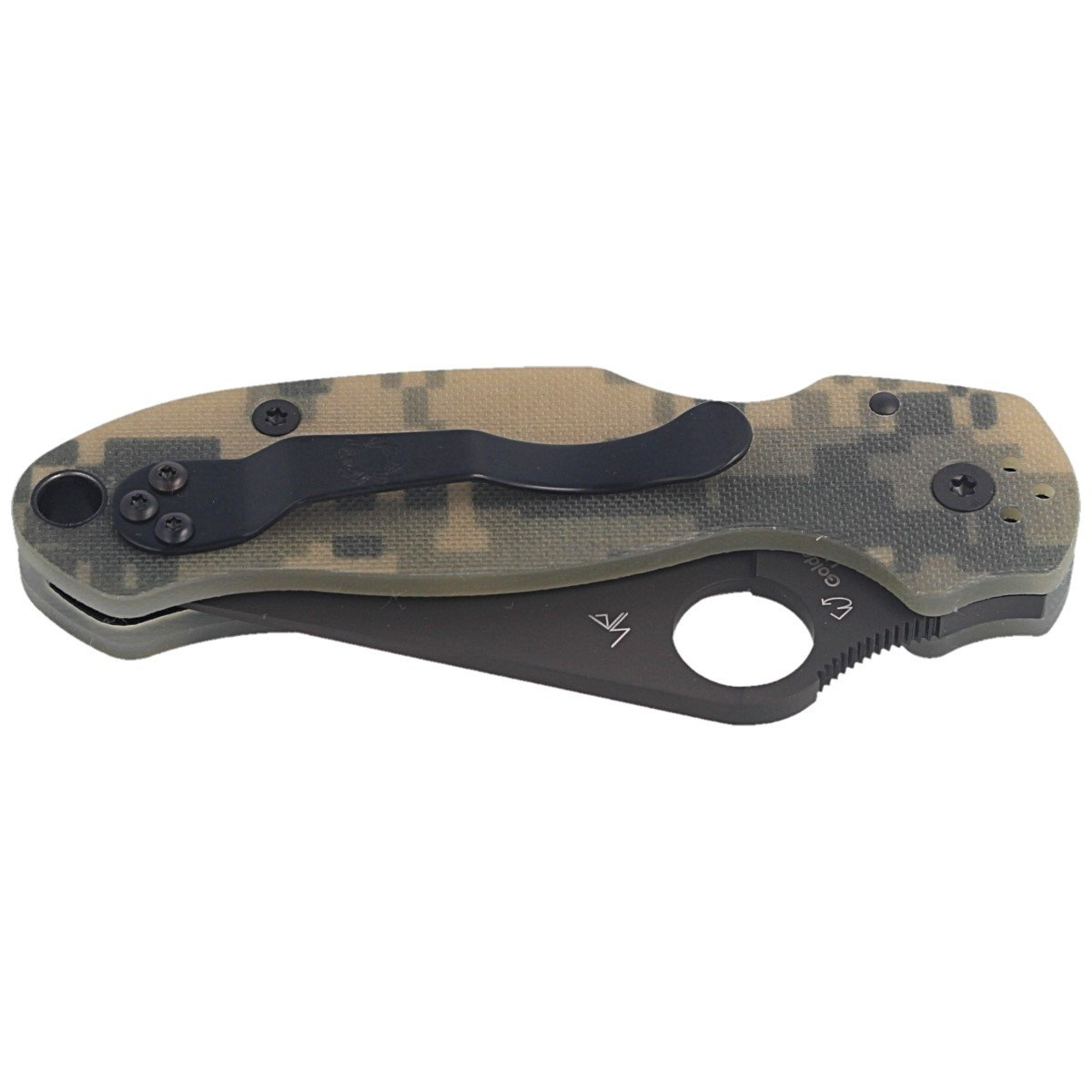 Nóż składany Spyderco Para 3 Digital Camo G10, Black DLC CPM S45VN by Sal, Eric Glesser (C223GPCMOBK) 2 Nóż składany Spyderco Para 3 Digital Camo G10, Black DLC CPM S45VN by Sal, Eric Glesser (C223GPCMOBK)-2
