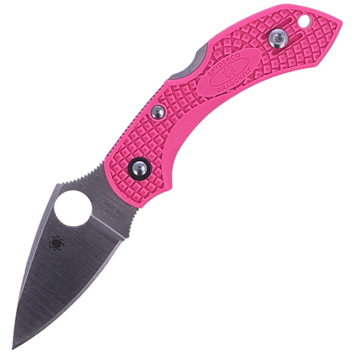 Nóż składany Spyderco Dragonfly 2 FRN Pink, CPM S30V Plain (C28FPPNS30V2) 1 Nóż składany Spyderco Dragonfly 2 FRN Pink, CPM S30V Plain (C28FPPNS30V2)-1