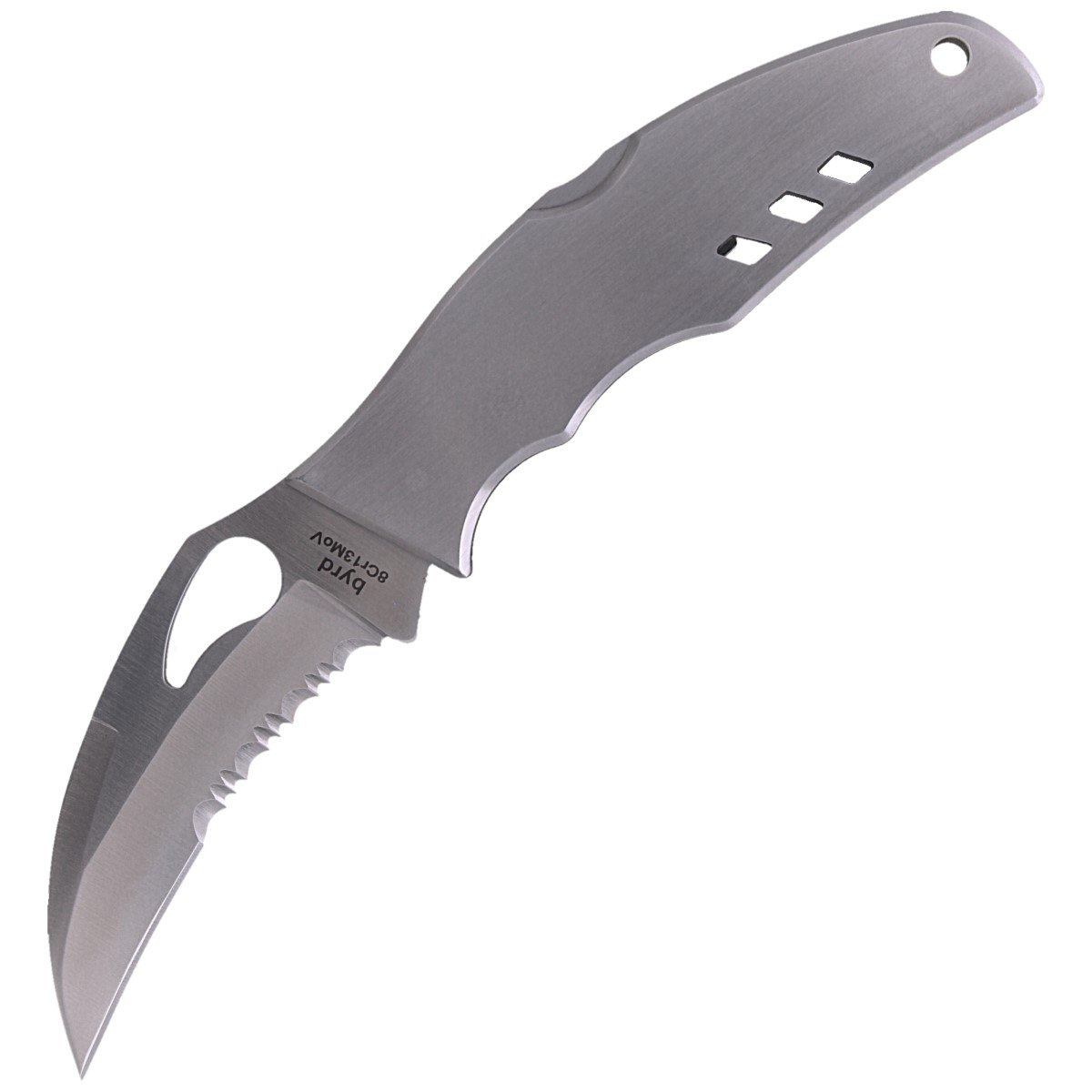 Nóż składany Spyderco Byrd Crossbill Stainless, Combo 8Cr13MoV (BY07PS) 1 Nóż składany Spyderco Byrd Crossbill Stainless, Combo 8Cr13MoV (BY07PS)-1