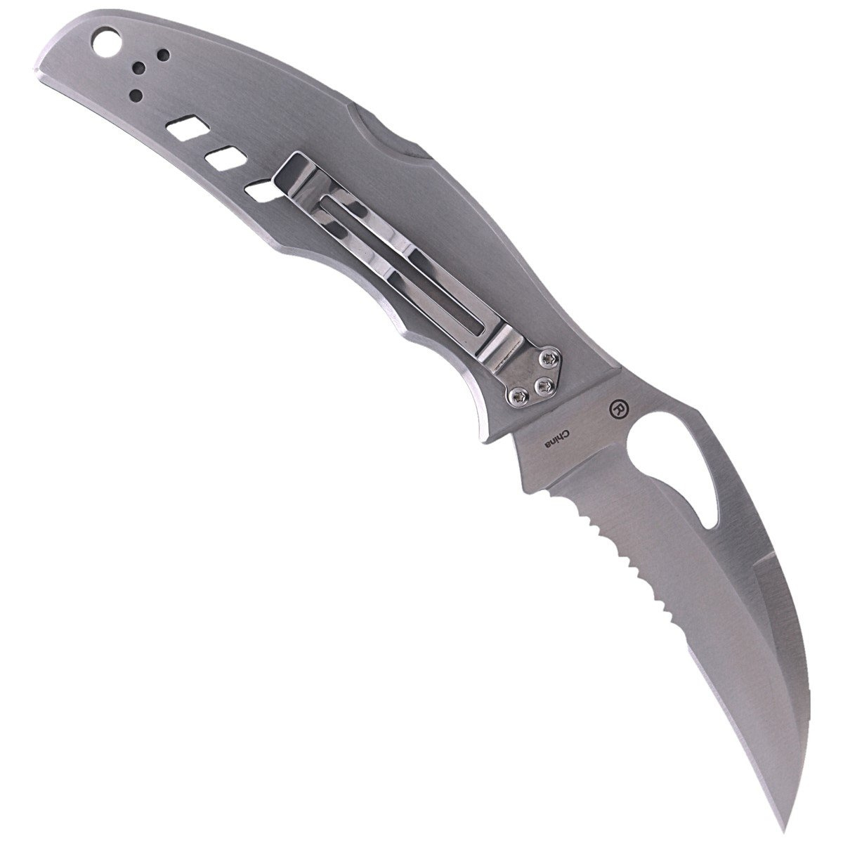Nóż składany Spyderco Byrd Crossbill Stainless, Combo 8Cr13MoV (BY07PS) 3 Nóż składany Spyderco Byrd Crossbill Stainless, Combo 8Cr13MoV (BY07PS)-3
