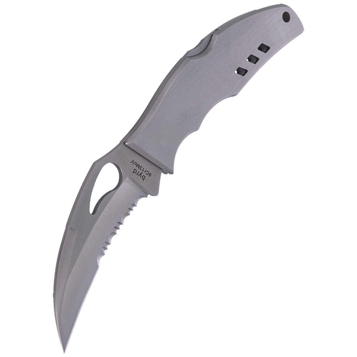 Nóż składany Spyderco Byrd Crossbill Stainless, Combo 8Cr13MoV (BY07PS) 6 Nóż składany Spyderco Byrd Crossbill Stainless, Combo 8Cr13MoV (BY07PS)-6