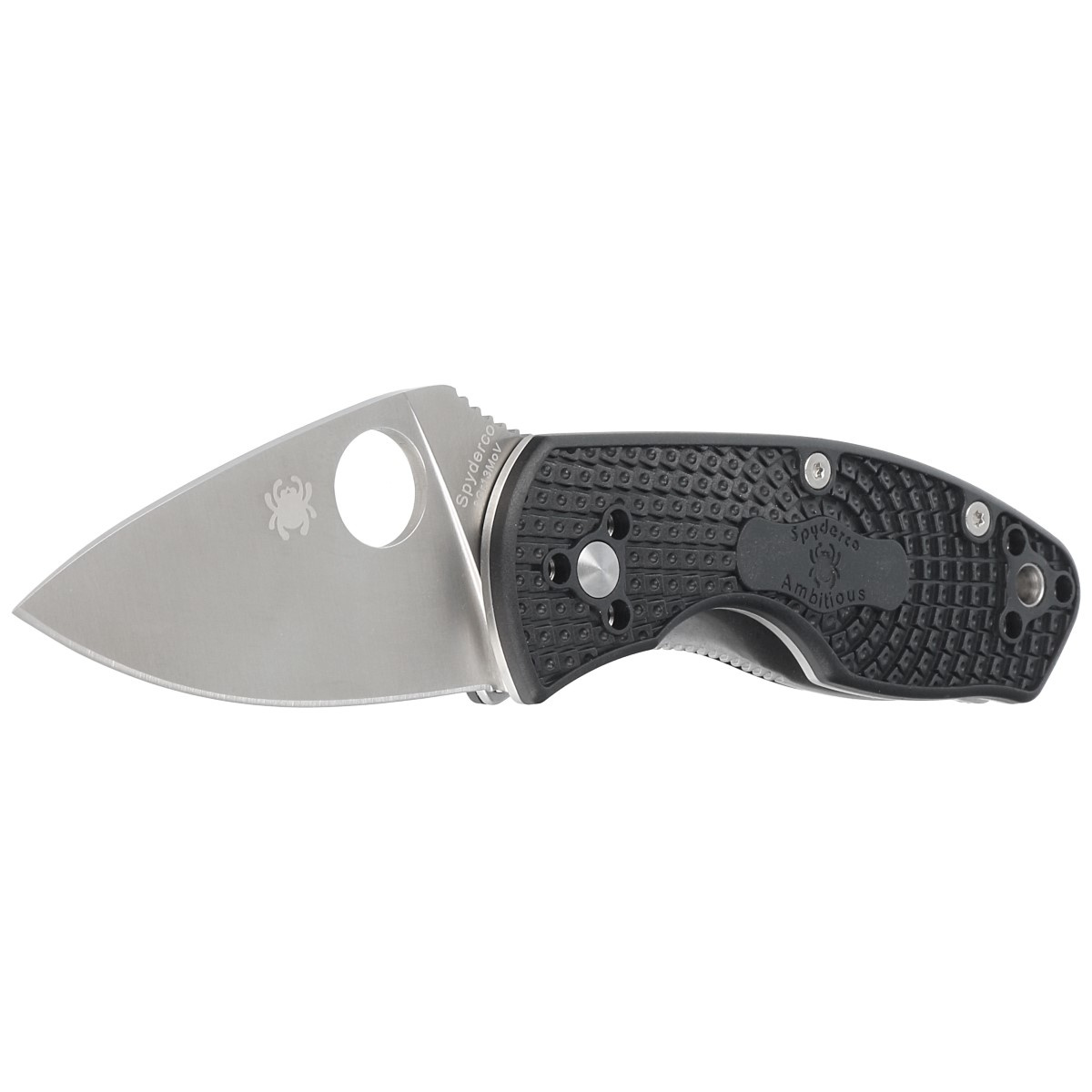 Nóż składany Spyderco Ambitious Black FRN, Plain 8Cr13MoV (C148PBK) 2 Nóż składany Spyderco Ambitious Black FRN, Plain 8Cr13MoV (C148PBK)-2