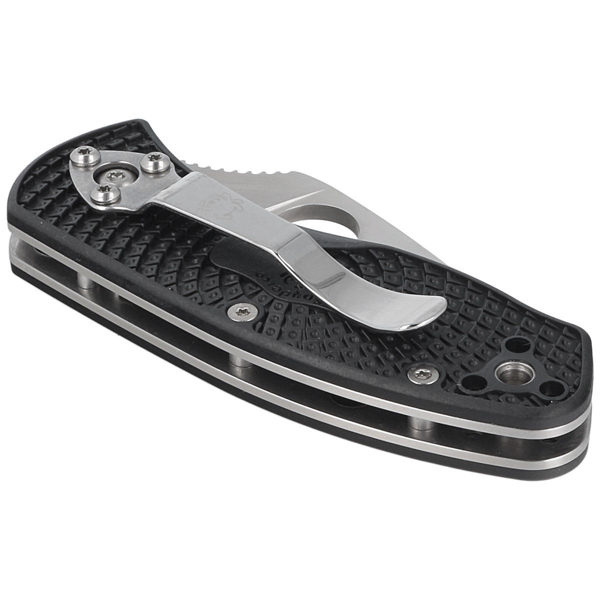 Nóż składany Spyderco Ambitious Black FRN, Plain 8Cr13MoV (C148PBK) 5 Nóż składany Spyderco Ambitious Black FRN, Plain 8Cr13MoV (C148PBK)-5