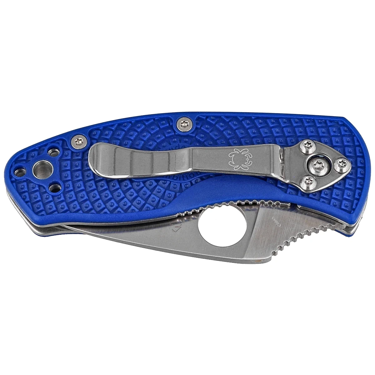 Nóż składany Spyderco Ambitious Lightweight Blue FRN, Satin Plain CPM S35VN (C148PBL) 2 Nóż składany Spyderco Ambitious Lightweight Blue FRN, Satin Plain CPM S35VN (C148PBL)-2