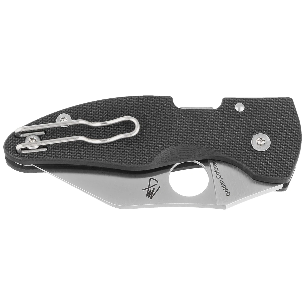 Nóż składany Spyderco MicroJimbo Black G10, Satin CPM S30V Plain by Michael Janich (C264GP) 2 Nóż składany Spyderco MicroJimbo Black G10, Satin CPM S30V Plain by Michael Janich (C264GP)-2