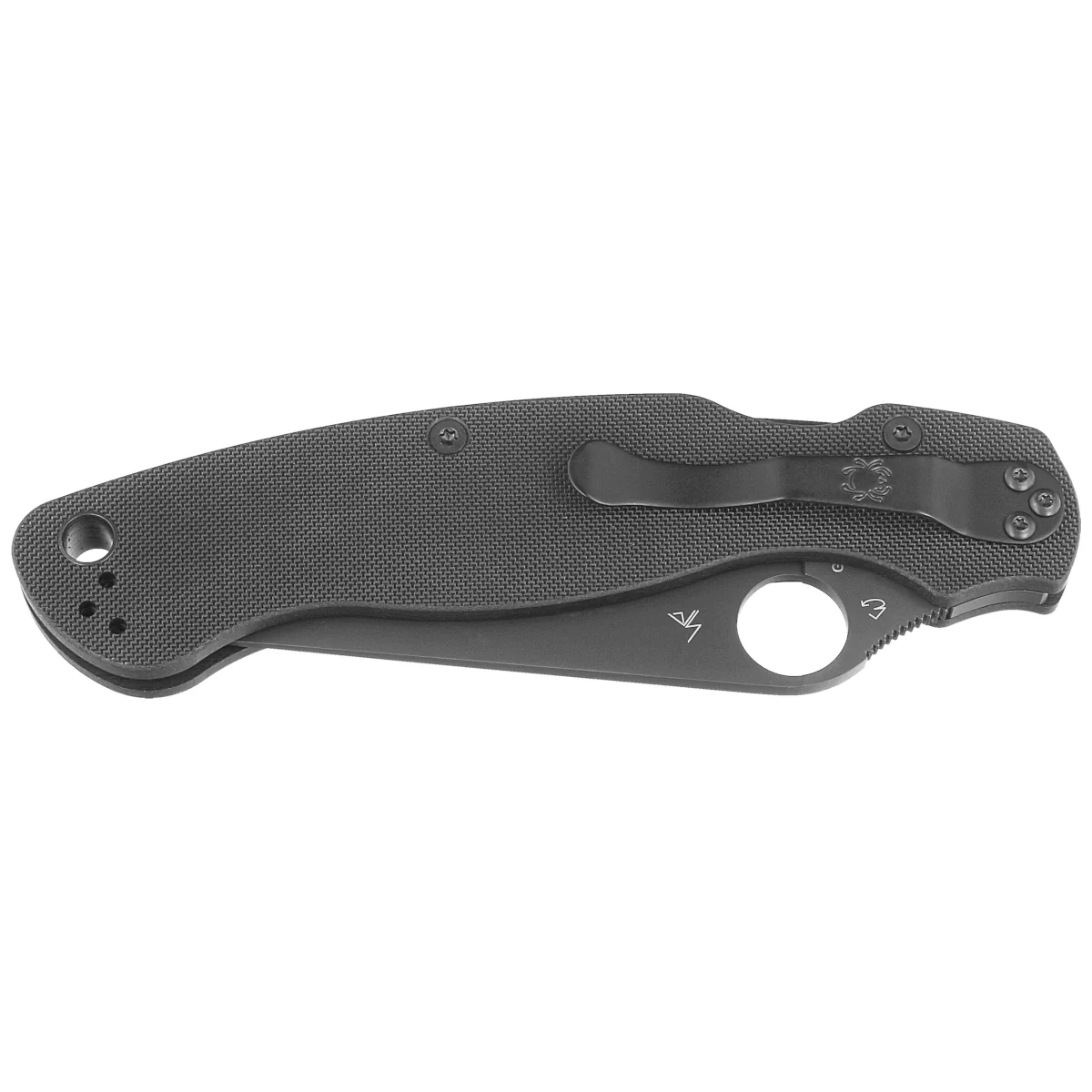 Nóż składany Spyderco Military 2 Black G10, Black DLC CPM S30V by Sal, Eric Glesser (C36GPBK2) 2 Nóż składany Spyderco Military 2 Black G10, Black DLC CPM S30V by Sal, Eric Glesser (C36GPBK2)-2