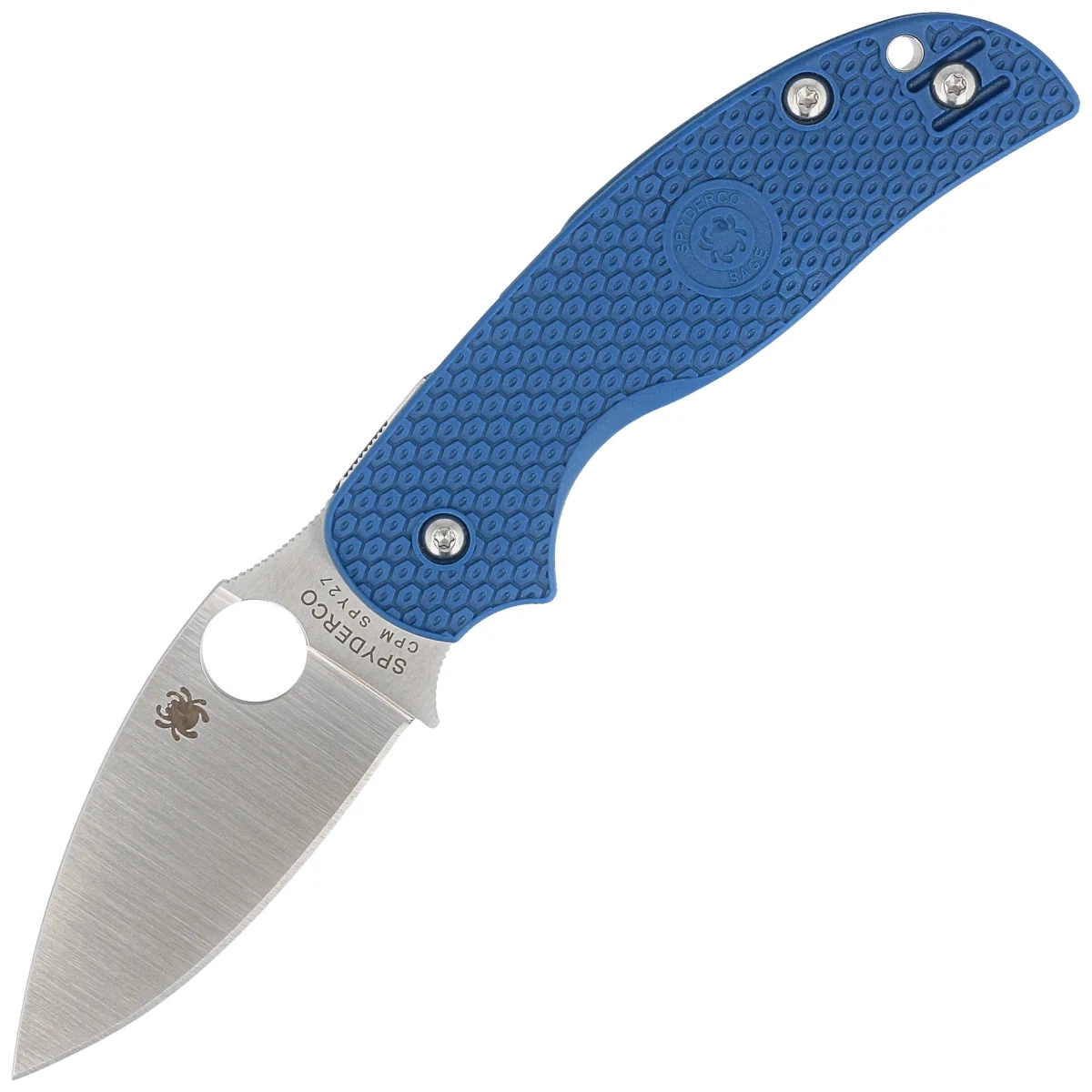 Nóż składany Spyderco Sage 5 Cobalt Blue FRN, Satin CPM SPY27 by Sal Glesser (C123PCBL) 1 Nóż składany Spyderco Sage 5 Cobalt Blue FRN, Satin CPM SPY27 by Sal Glesser (C123PCBL)-1