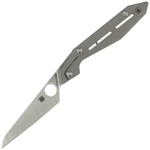 Nóż składany Spyderco Nand Gray Titanium, Satin M398 by Paul Alexander (C270TIP)-1