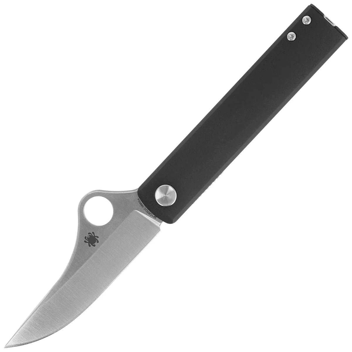 Nóż składany Spyderco Essenza Black Aluminium, Satin N690Co by Riccardo Gobbato (C272ALBKP) 1 Nóż składany Spyderco Essenza Black Aluminium, Satin N690Co by Riccardo Gobbato (C272ALBKP)-1