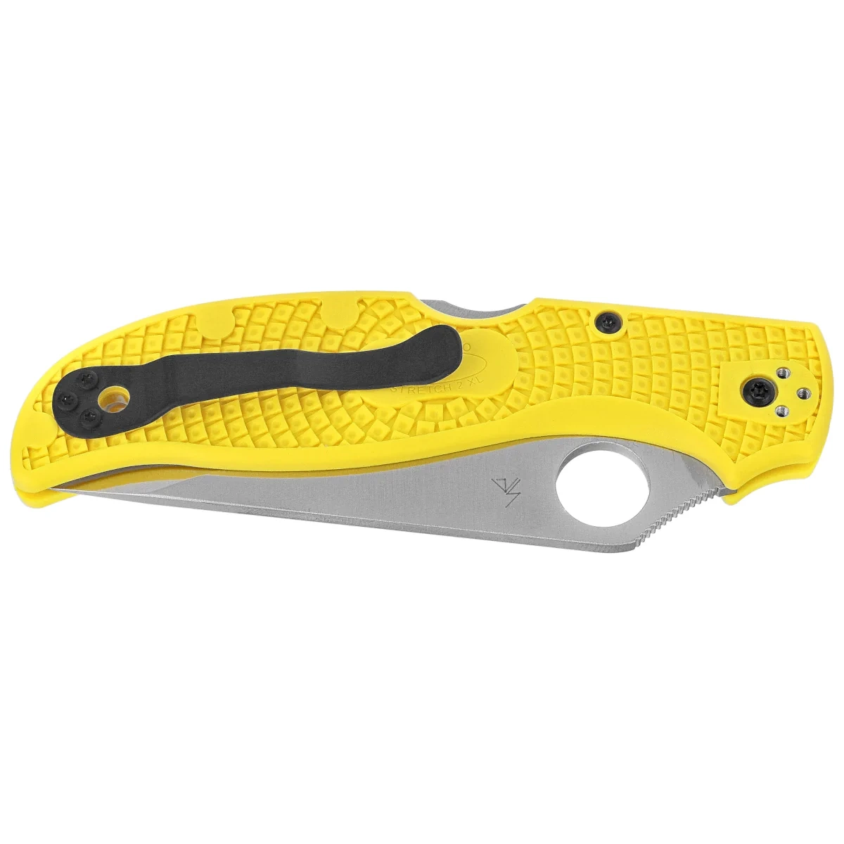 Nóż składany Spyderco Stretch 2 XL Lightweight Salt Yellow FRN, Satin H-2 by Sal Glesser (C258PYL) 2 Nóż składany Spyderco Stretch 2 XL Lightweight Salt Yellow FRN, Satin H-2 by Sal Glesser (C258PYL)-2
