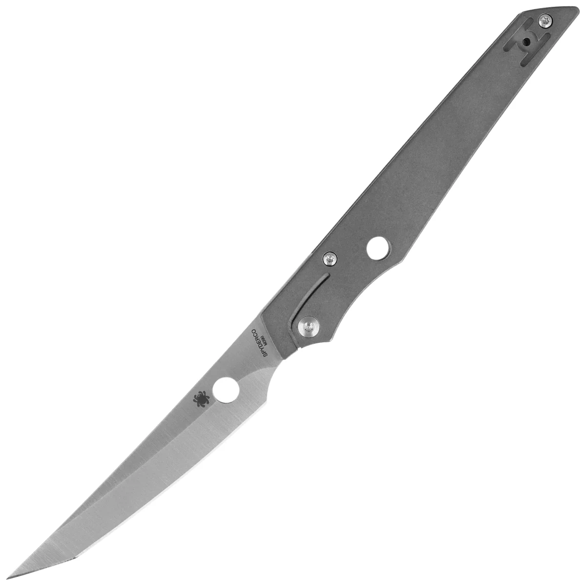 Nóż składany Spyderco Cobol Gray Titanium, Satin M390 by Paul Alexander (C273TIP) 1 Nóż składany Spyderco Cobol Gray Titanium, Satin M390 by Paul Alexander (C273TIP)-1