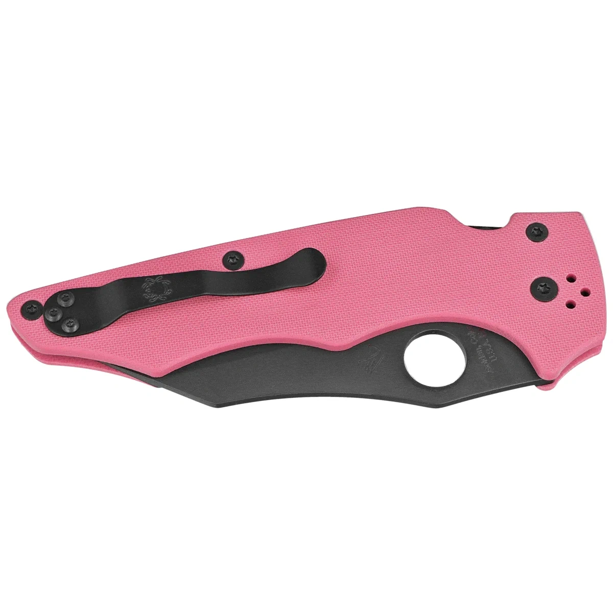 Nóż składany Spyderco Yojumbo Sprint Run Pink G10, Black DLC CPM S30V by Michael Janich (C253GPNBK) 2 Nóż składany Spyderco Yojumbo Sprint Run Pink G10, Black DLC CPM S30V by Michael Janich (C253GPNBK)-2
