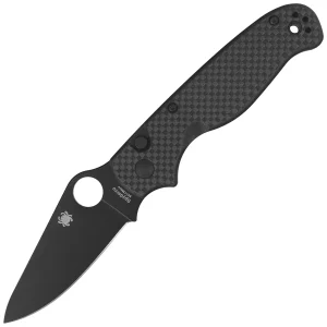 Nóż składany Spyderco ButtonUp Carbon Fiber, Black 8Cr13MoV by Eric Glesser (C275CFPBK)-1