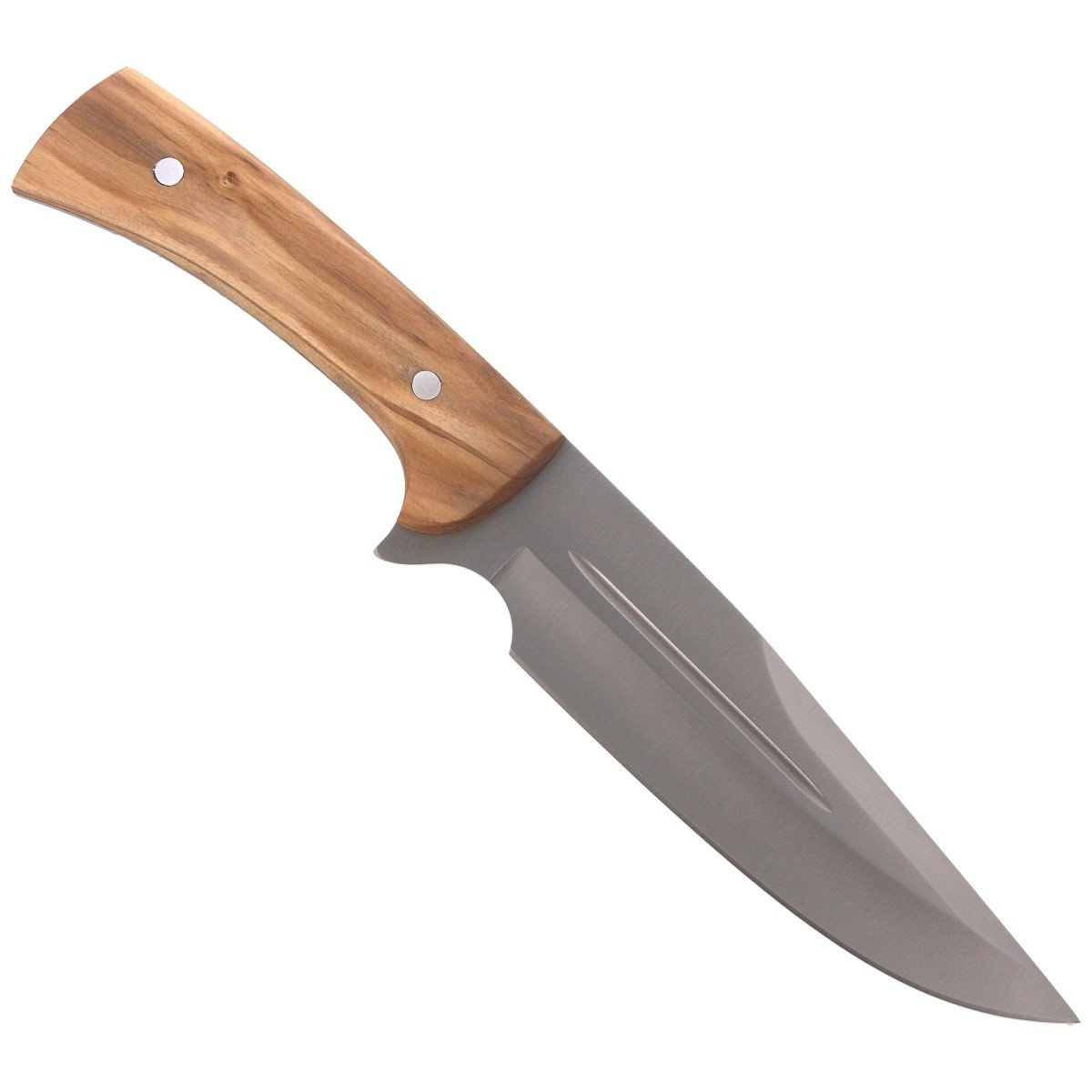 Nóż Muela Full Tang Olive Wood, Satin X50CrMoV15 (JABALI-17OL) 4 jpg