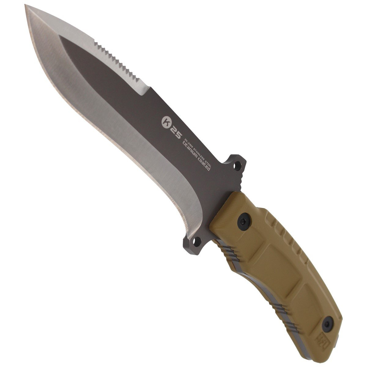Nóż K25 Tactical Coyote SFL, Titanium Coated z ostrzałką (31959) 6 jpg