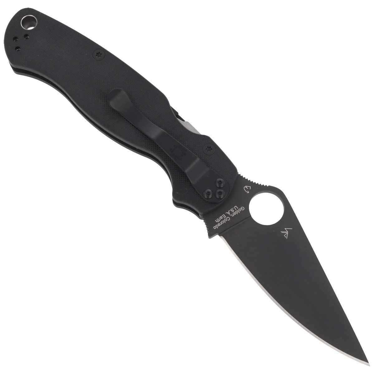 Nóż składany Spyderco Para Military 2 Black G10, Black DLC CPM S45VN by Sal, Eric Glesser (C81GPBK2) 3 jpg